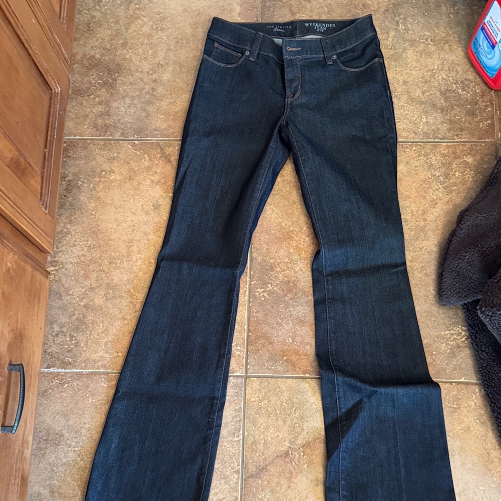 The Limited Dark Blue Flare Jeans
